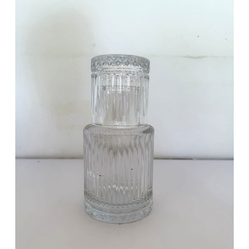 Godinger Crystal Night Bedside Carafe and Tumbler Set